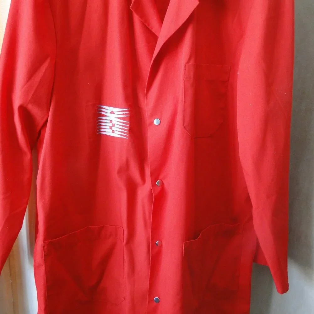 Red Lab coat - Picture 2 of 3